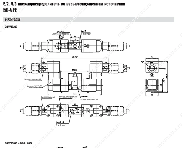 Технические данные SMC 50-VFE, лист 3