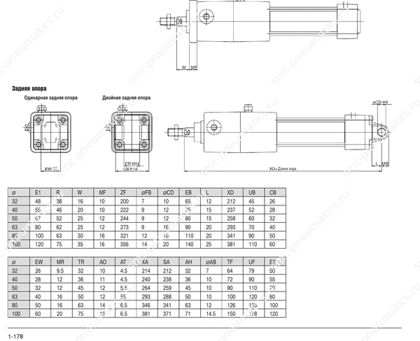 Обозначение, конструкция и размеры SMC C95N, лист 5