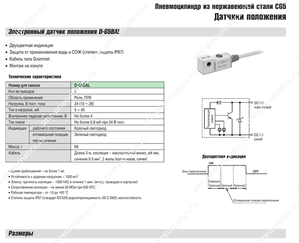 Технические данные SMC CG5, лист 4