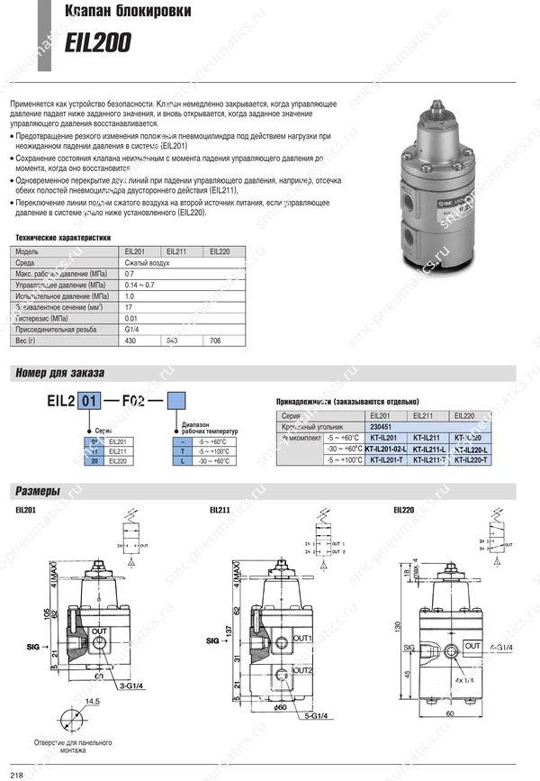 Каталог SMC EIL200