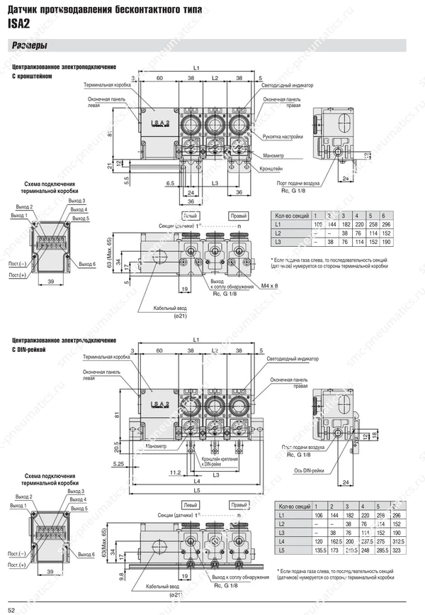 Размеры ISA2, лист 1