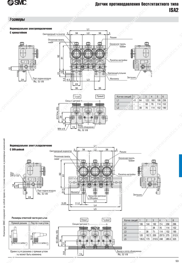 Размеры ISA2, лист 2