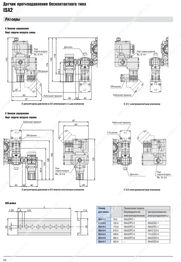 Размеры ISA2, лист 3