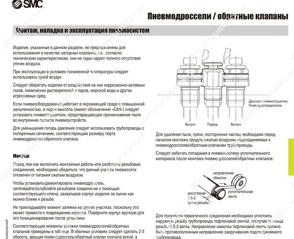 Технические данные SMC AS/ASP/ASN/ASV, лист 4