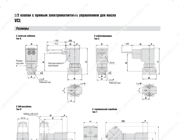 Технические данные SMC VCL, лист 3