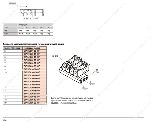 Обозначение, конструкция и размеры SMC VK3120, лист 3