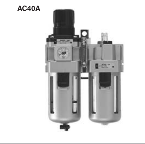 Блоки подготовки воздуха SMC AC10A–AC40A
