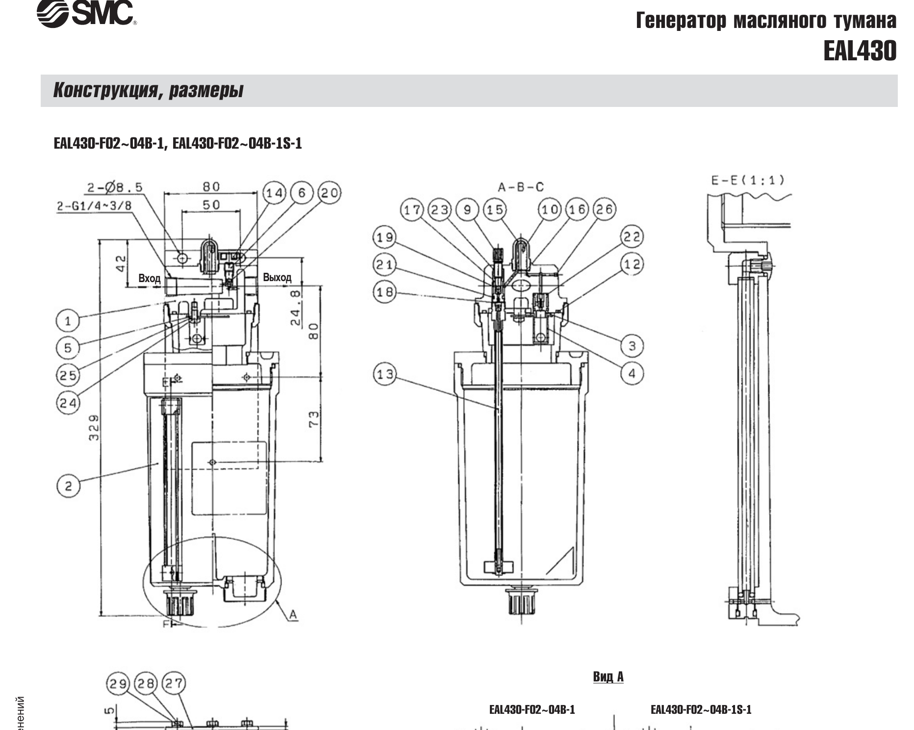 Характеристики генератора SMC EAL430, лист 2