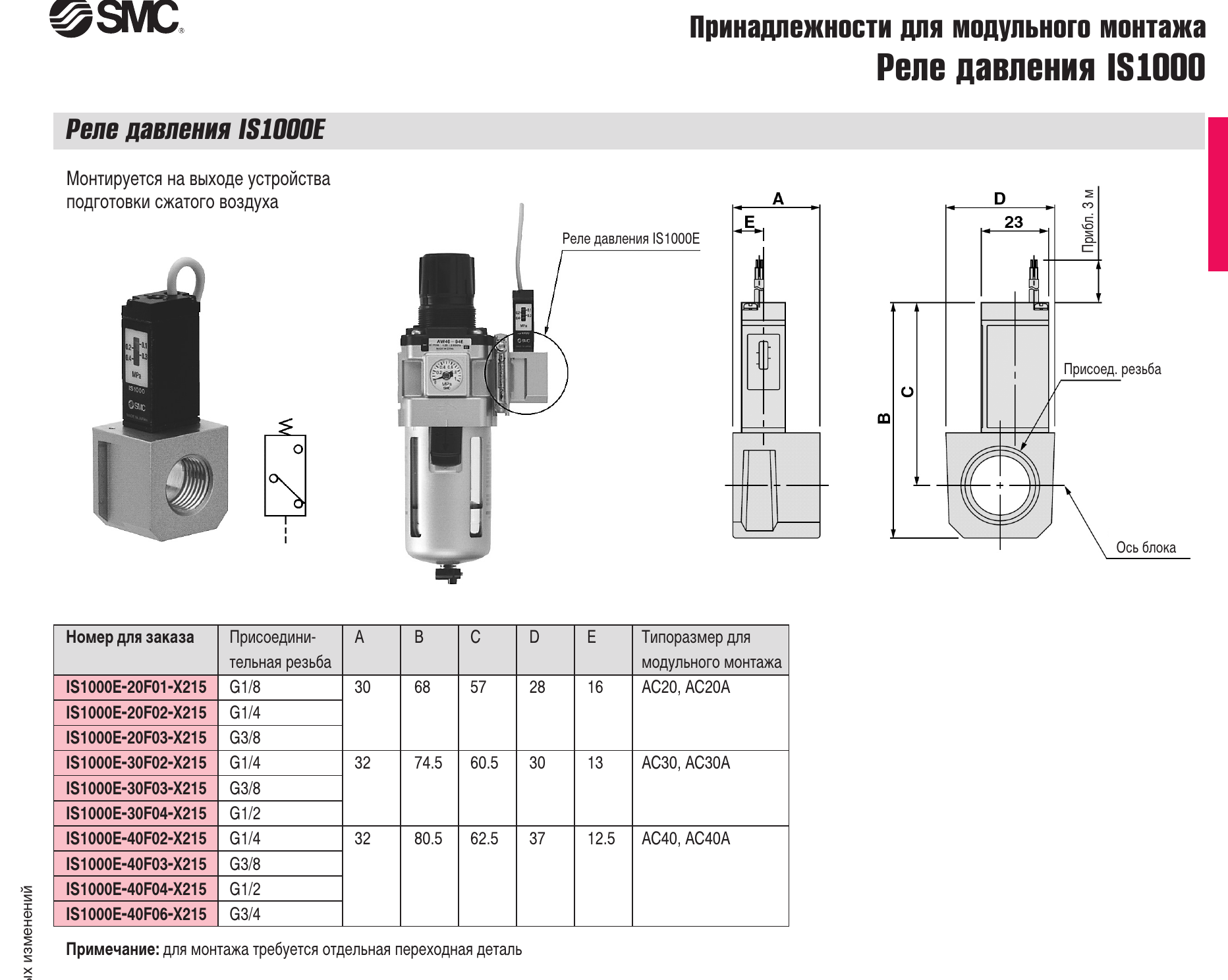 Характеристики реле SMC IS1000, лист 2