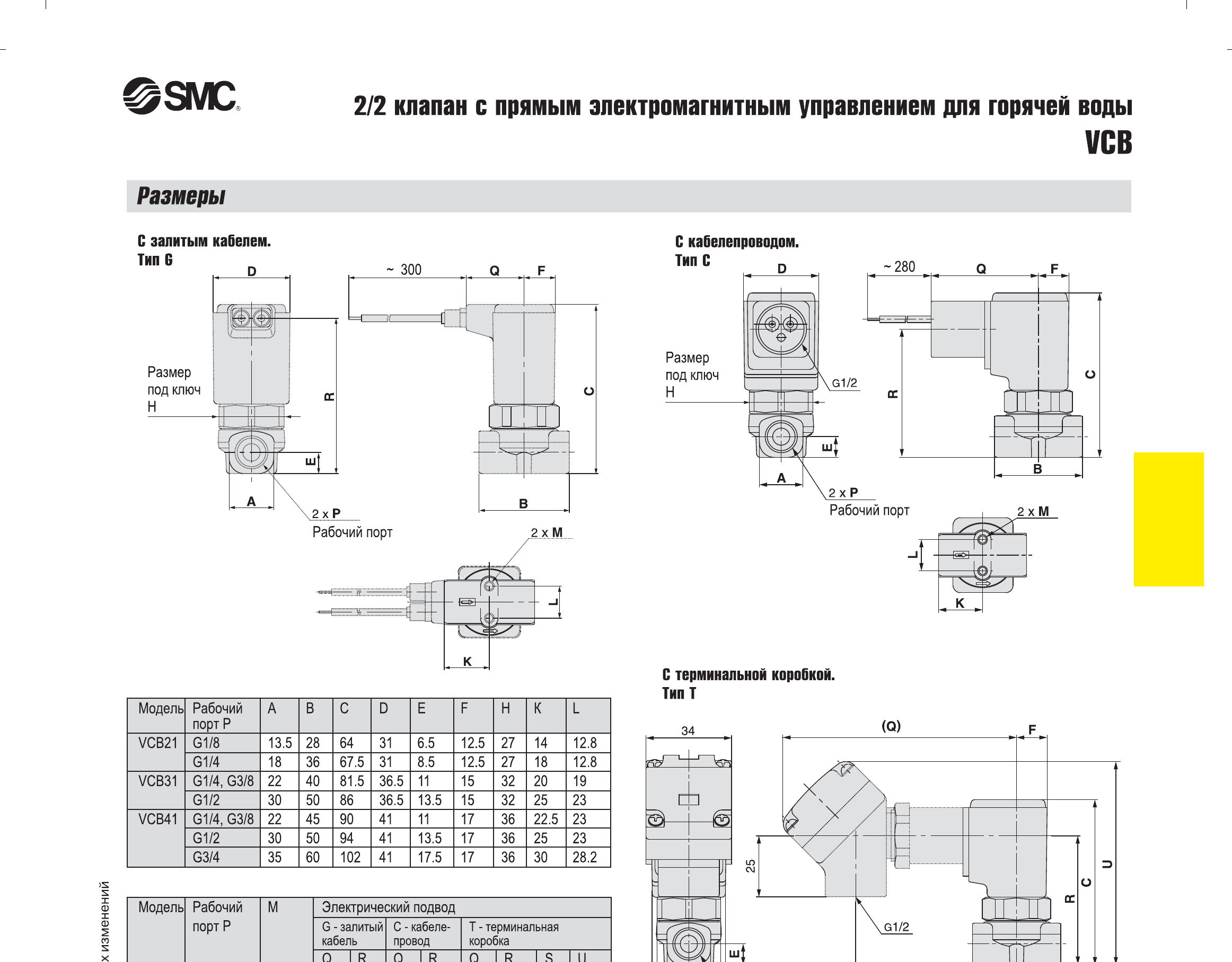 Технические данные SMC VCB, лист 3